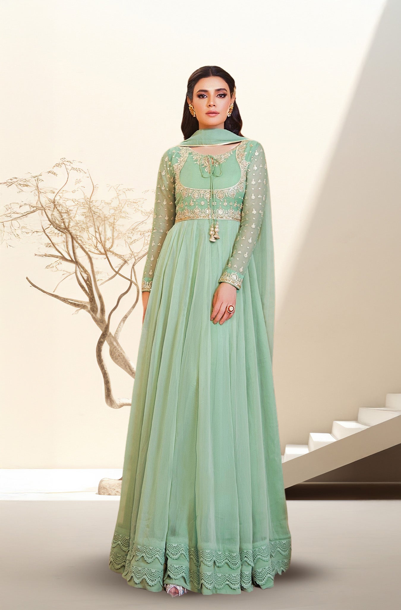 PRINCESS PISTACHIO | RTW | Khalidar Frock XL PRINCESS PISTACHIO | RTW | Khalidar Frock XL