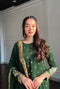 Haya Malik in Green Flag Girlie Outfit