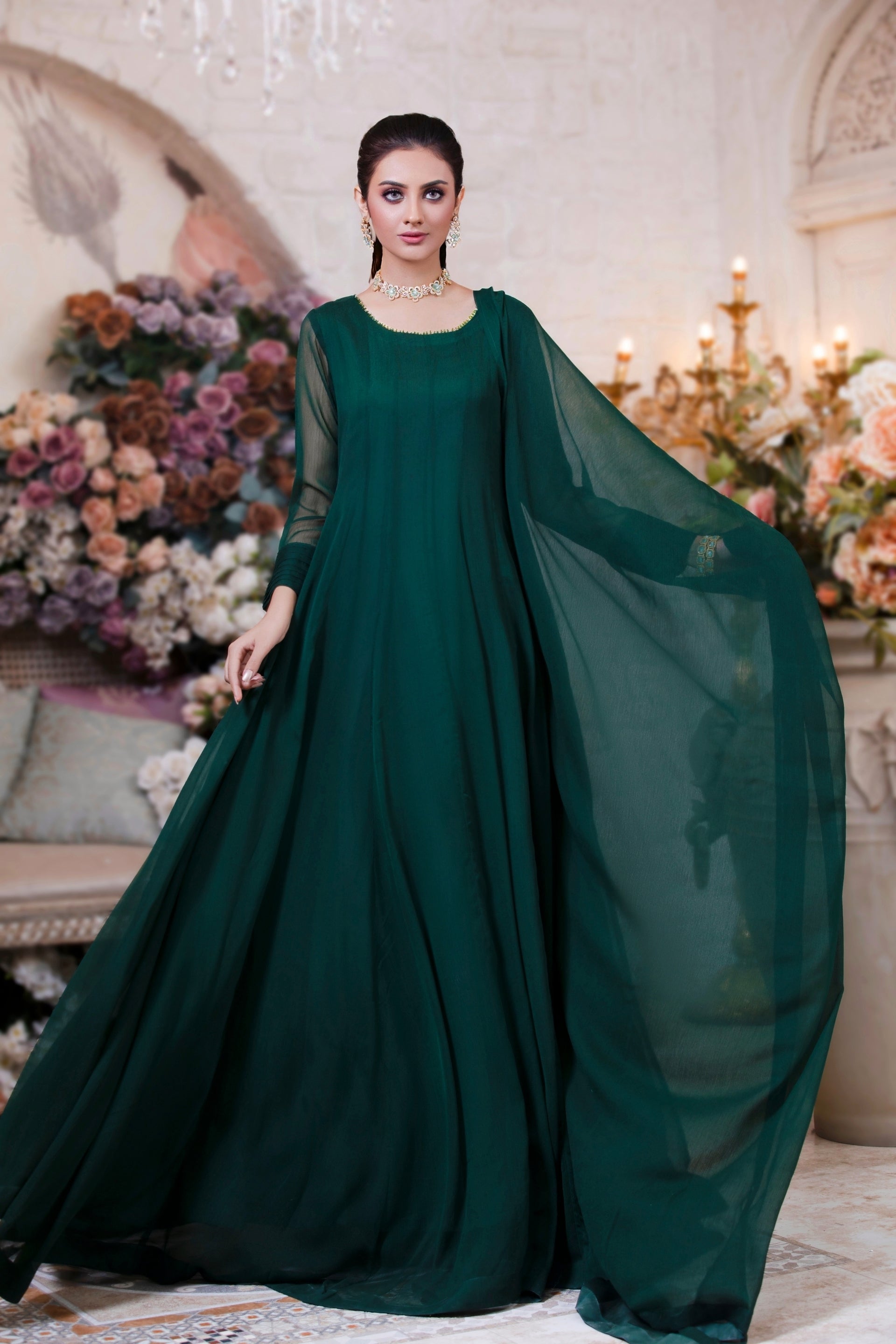 Plain Chiffon Gown Styles Sample Dusty Blue Nayeli Chiffon Dress